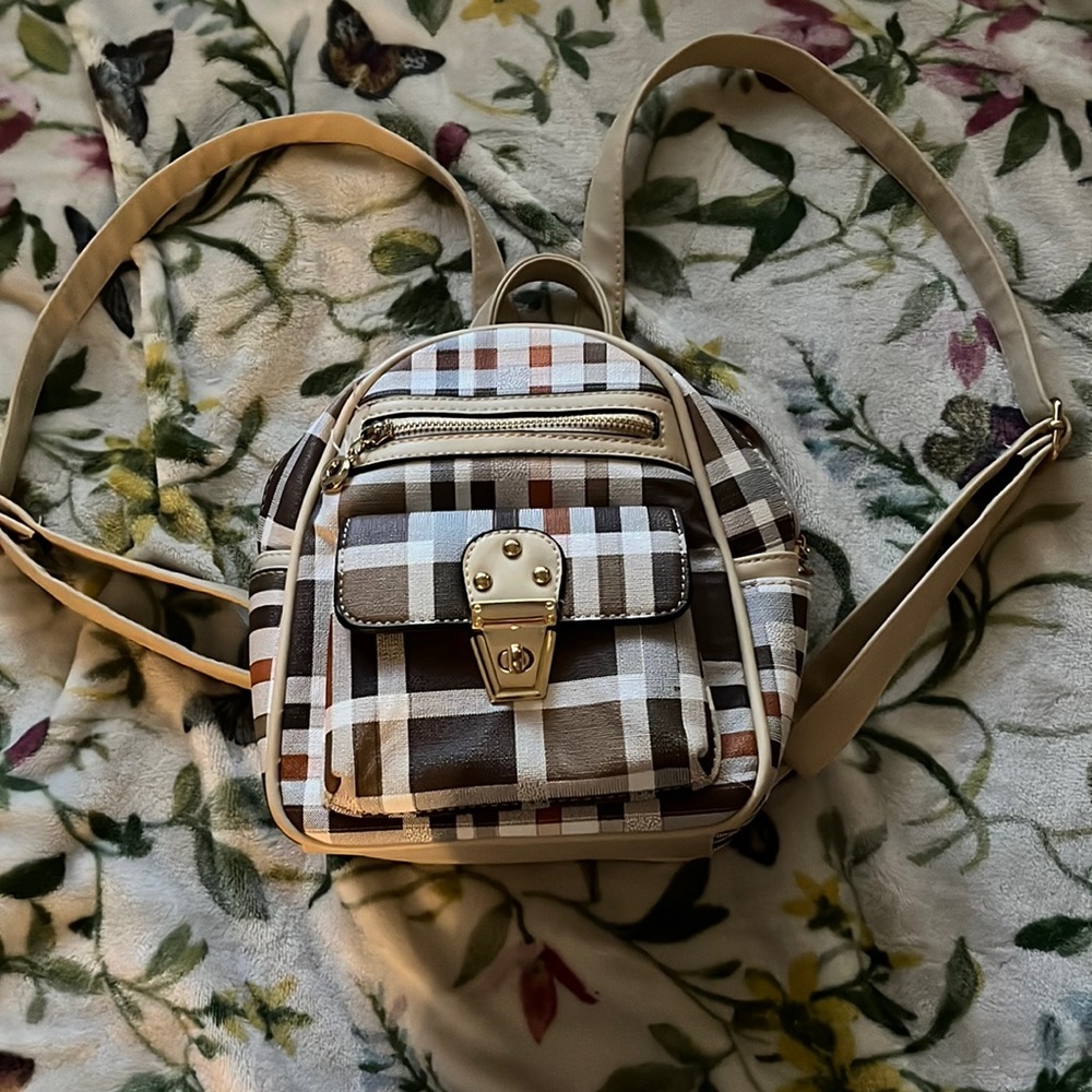 Cute Mini Backpack With 6 Pockets. Adjustable Str… - image 1